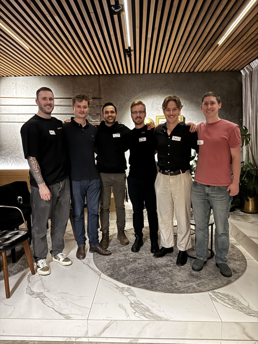 The Grw AI team together at a community event